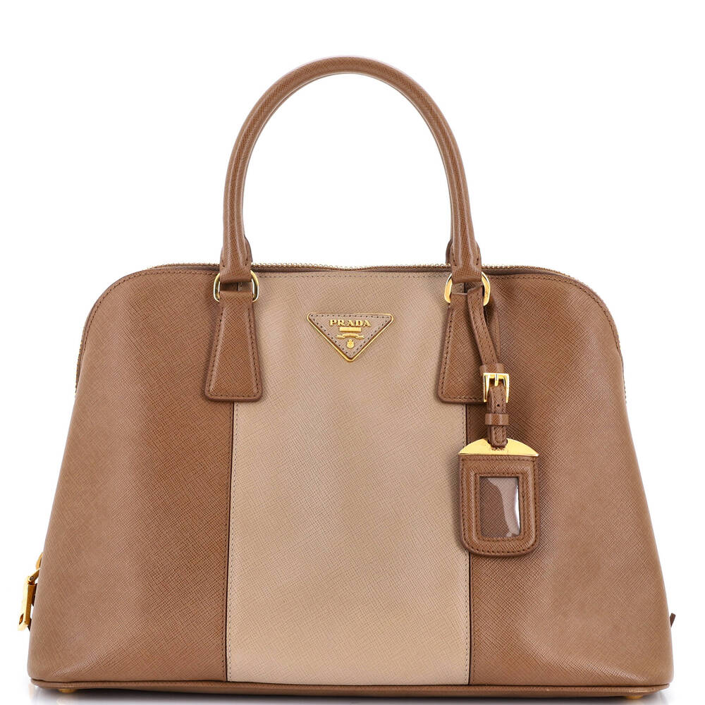 Prada Bicolor Promenade Bag Saffiano #253179P95B